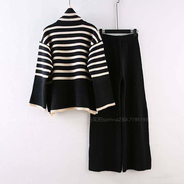 Marayn - Wholesale Top & Pant Set (NOT Loungewear) - Women's - Plus Size Knit Set Chic Comfy Effortless Style3