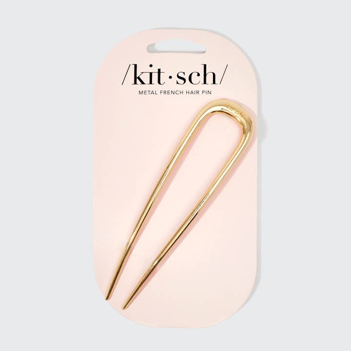 KITSCH - Wholesale Hair Pin - Metal French Hair Pin - Gold