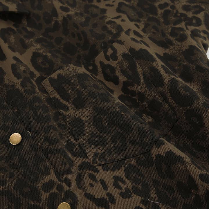 Marayn - Venta al por mayor Chaqueta - Mujer - Chaqueta versátil de estilo británico con estampado de leopardo retro para otoño12