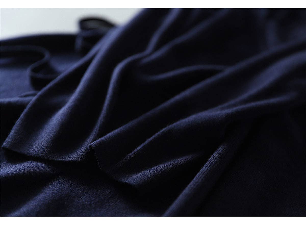 Marayn - Wholesale Dress - Women's - Wrap Knit Dress Chic Korean Style for Fall11