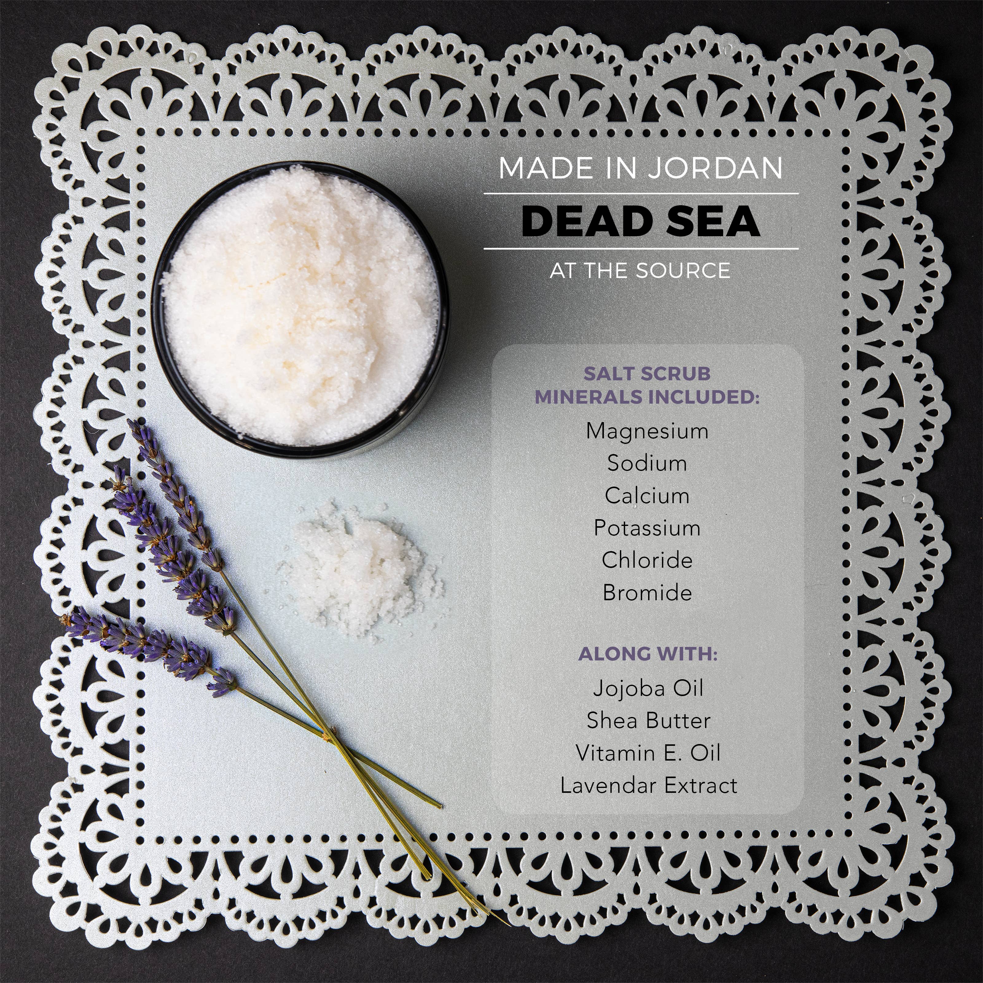 Lovery – wholesale Body scrub/exfoliant – Dead Sea Salt Scrub - 2Pack Handmade Exfoliating Salt Scrub1