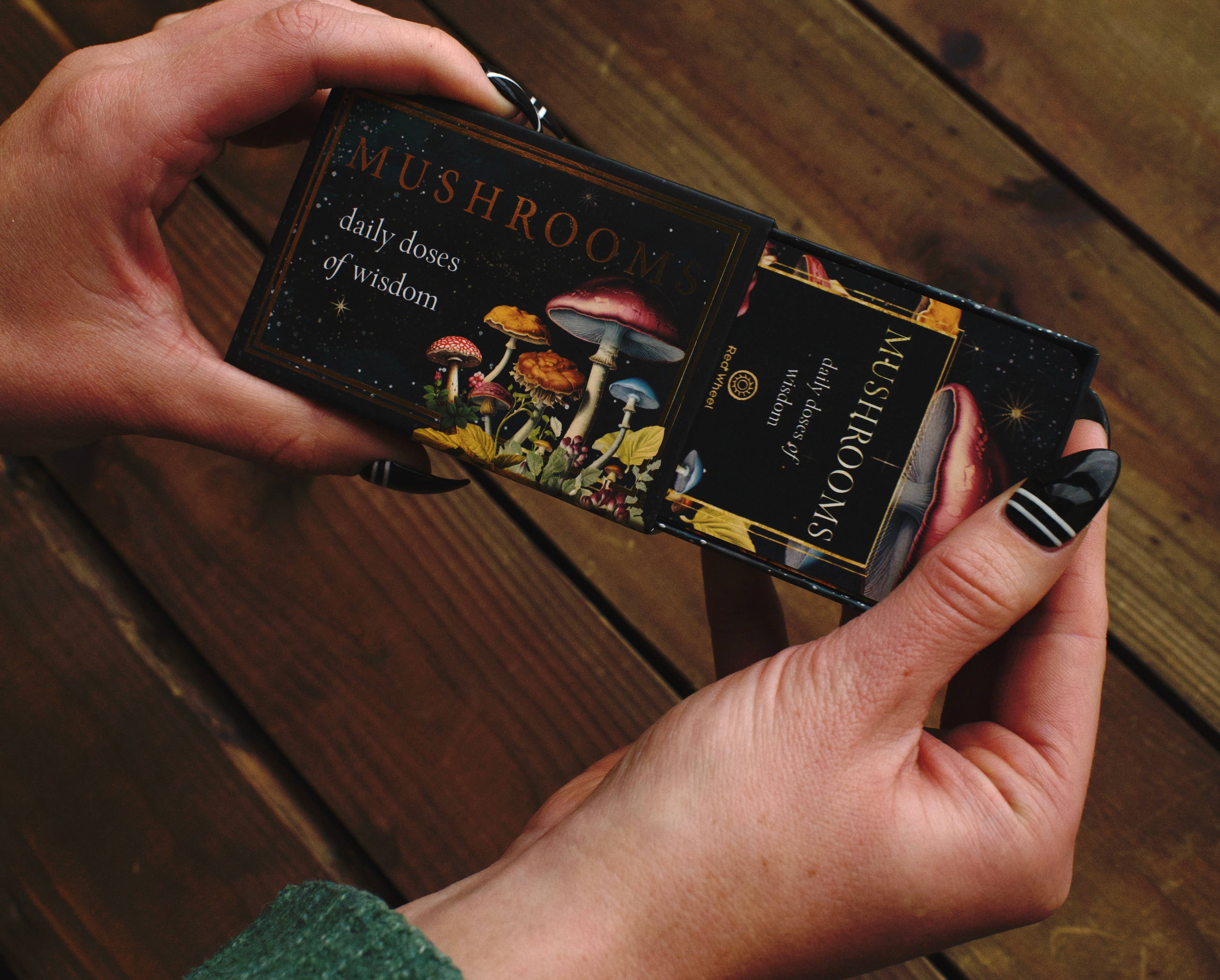 Red Wheel/Weiser LLC - Wholesale Tarot Cards - Mushrooms: Daily Doses of Wisdom (36 Gilt-Edged Mini Cards)9