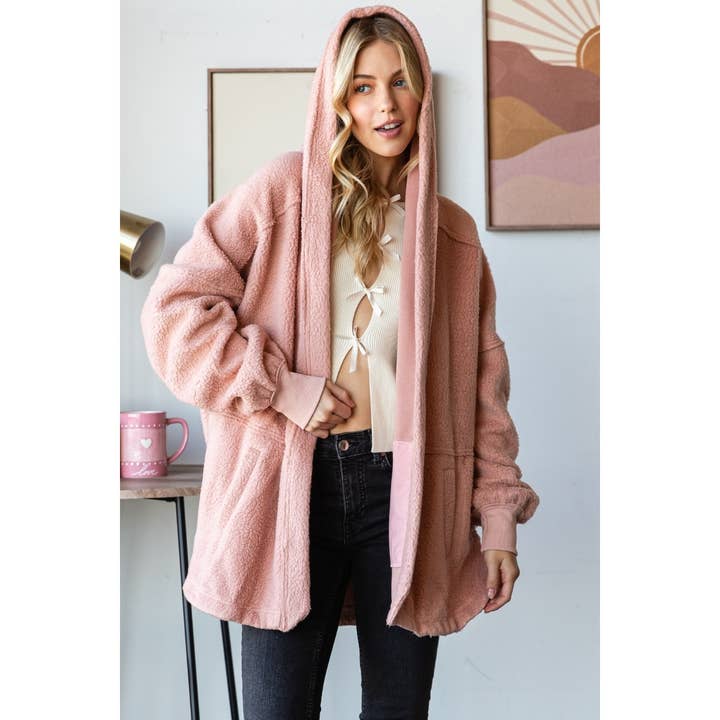 Lightweight Fleece Hooded Jacket for wholesale by Veveret