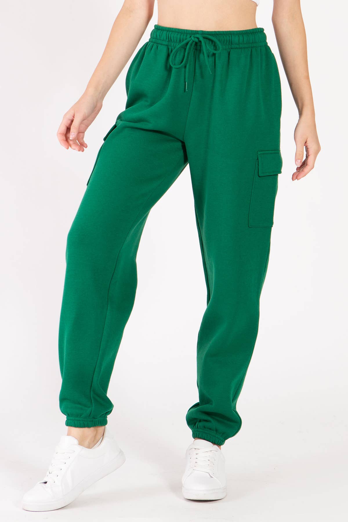 Color 5 – wholesale Joggingbyxor - Dam – Oversized baggy sweatpants med fleecematerial och cargo-joggerstil4