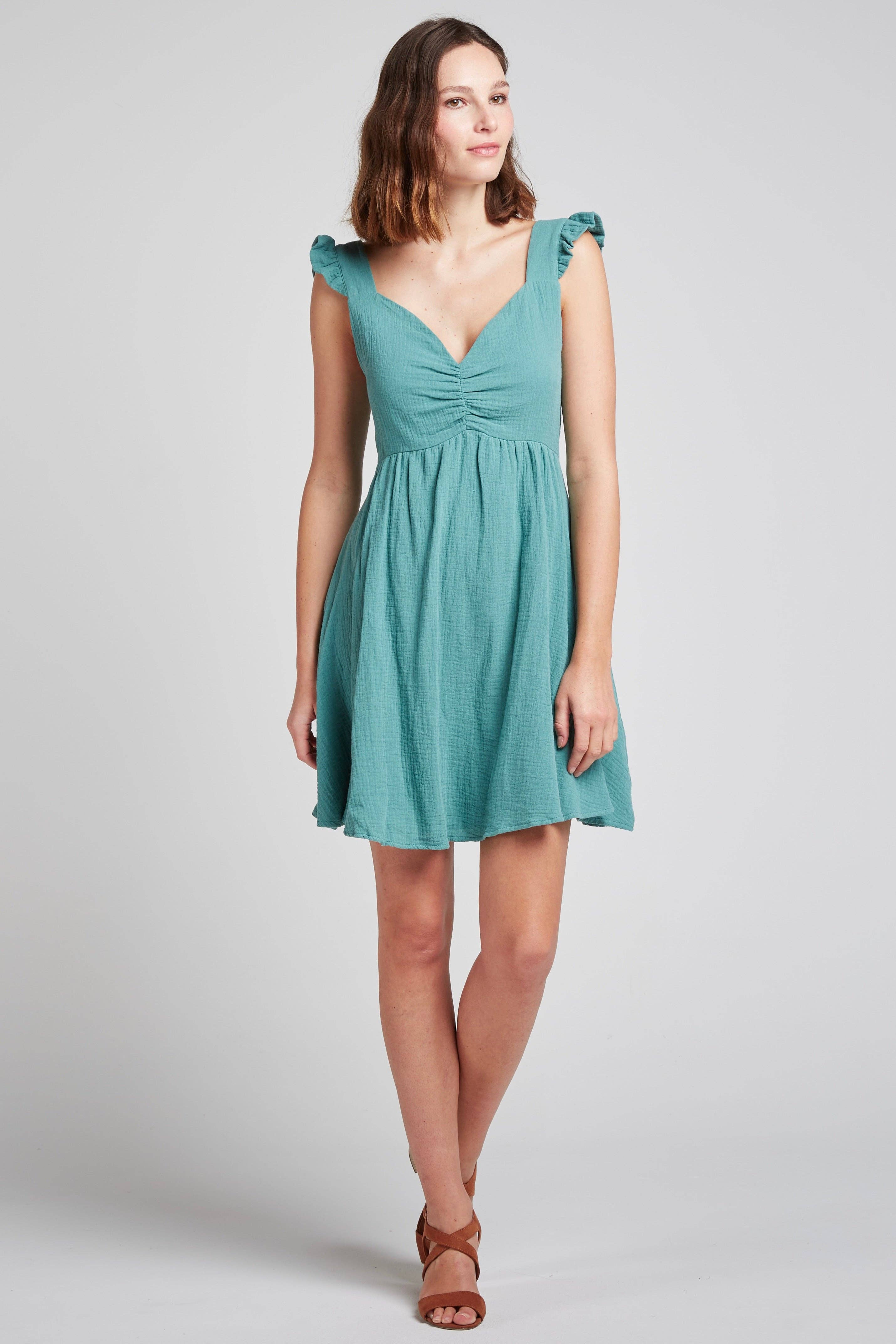 Andy & Lucy - Wholesale Dress - Women's - LILYAN - Ruffled cotton gauze dress12