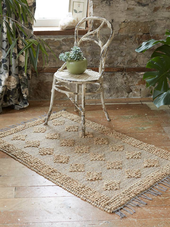Diamond Jute Rug for wholesale by Patina Vie
