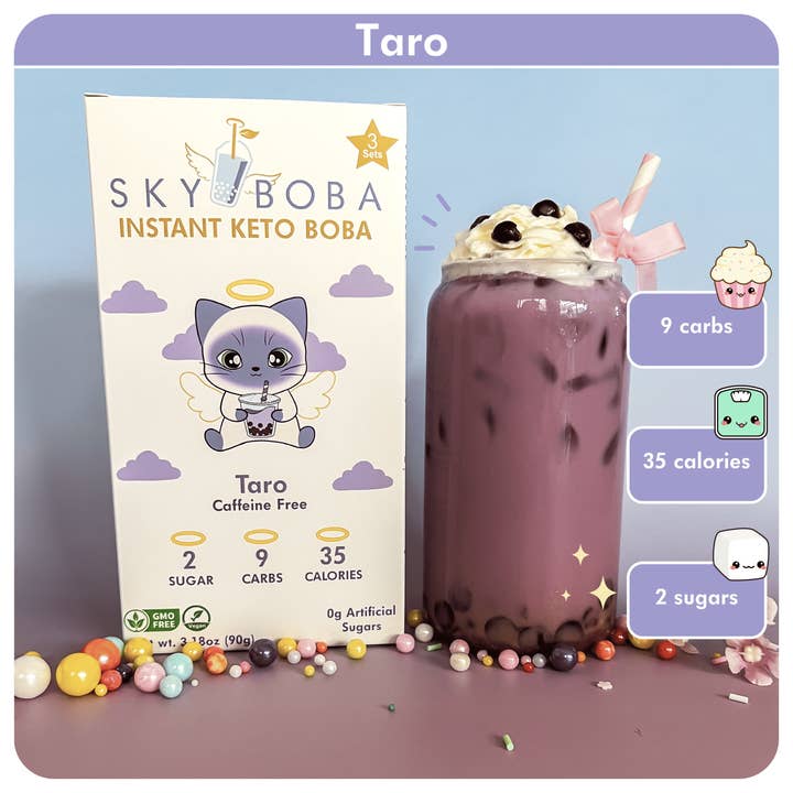 Keto Taro Boba Thee (3-sets) voor wholesale door Sky Boba