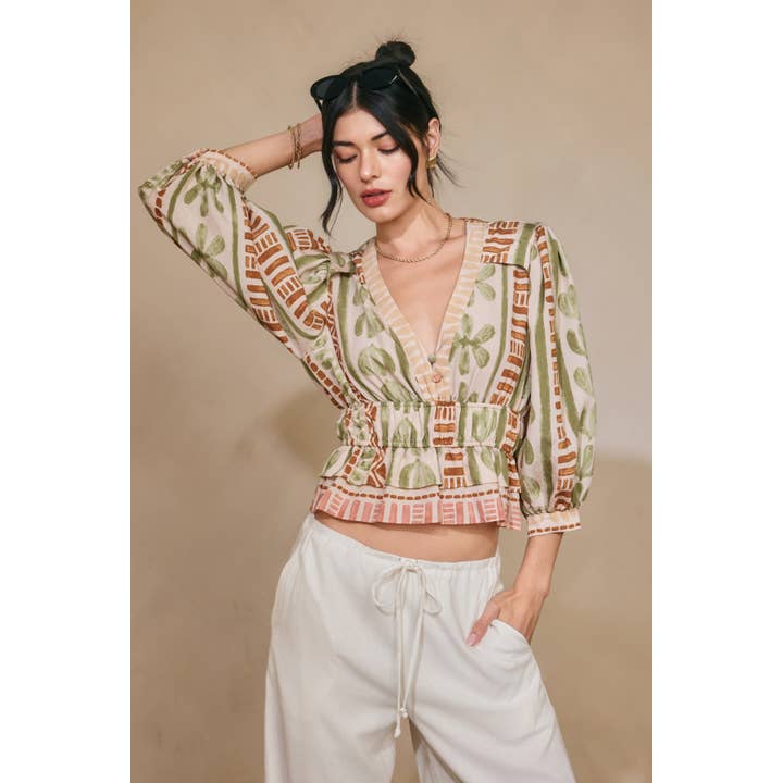 Top a vita stretta con orlo svasato delle Bahamas per la vendita all'ingrosso da parte di Dress Forum