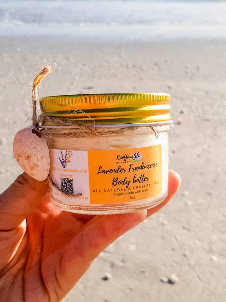 Lavender Frankincense- Healing Body Butter 3oz. for wholesale by KnoYourGlo