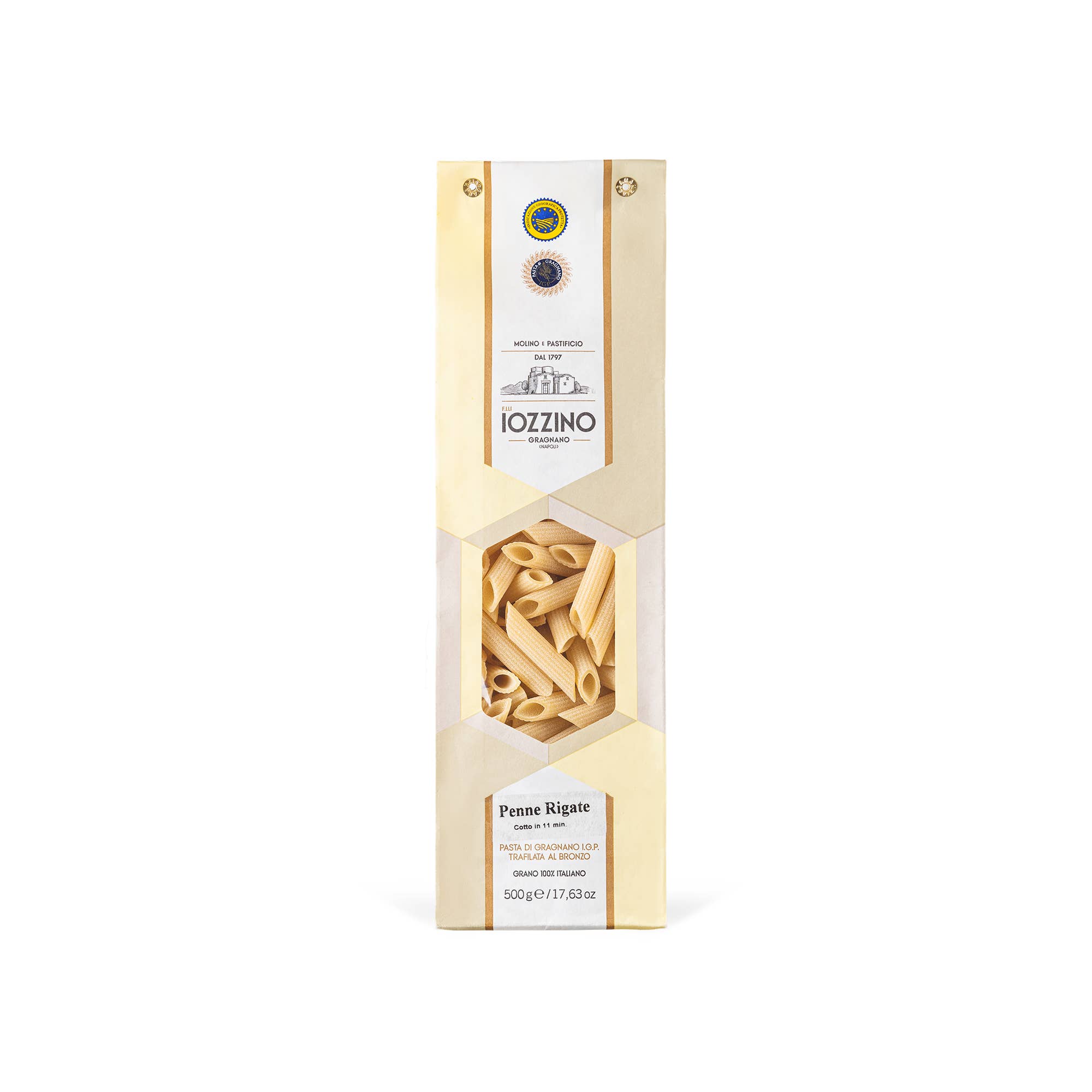 Novus Ventus International BV – wholesale Pasta – Iozzino - Penne Rigate - Artisinal - Semolina