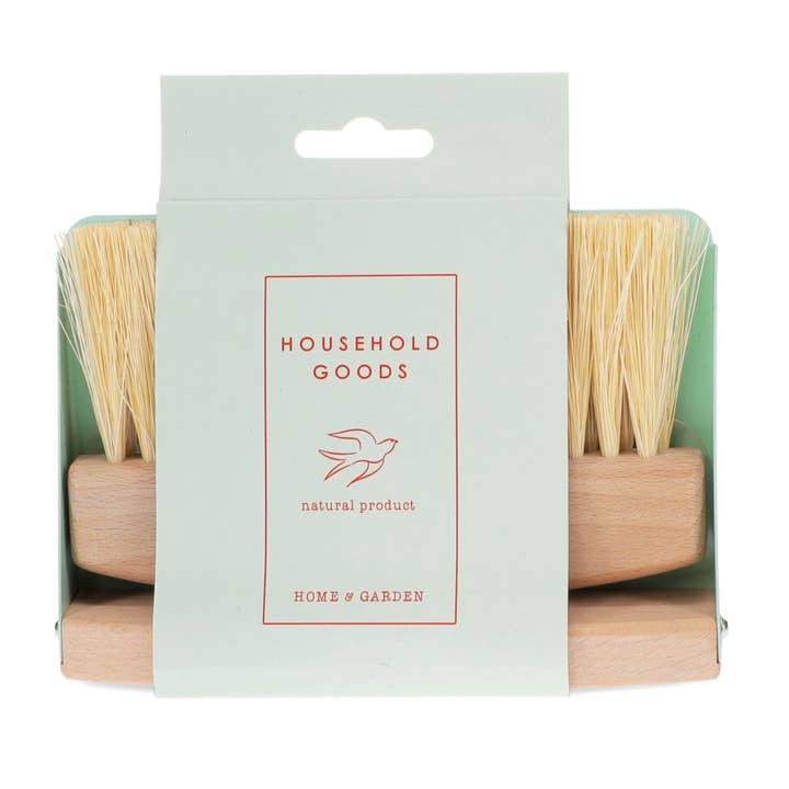 Rex London UK - Wholesale Dustpan - Wooden Table Brush And Pan Set - Pistachio