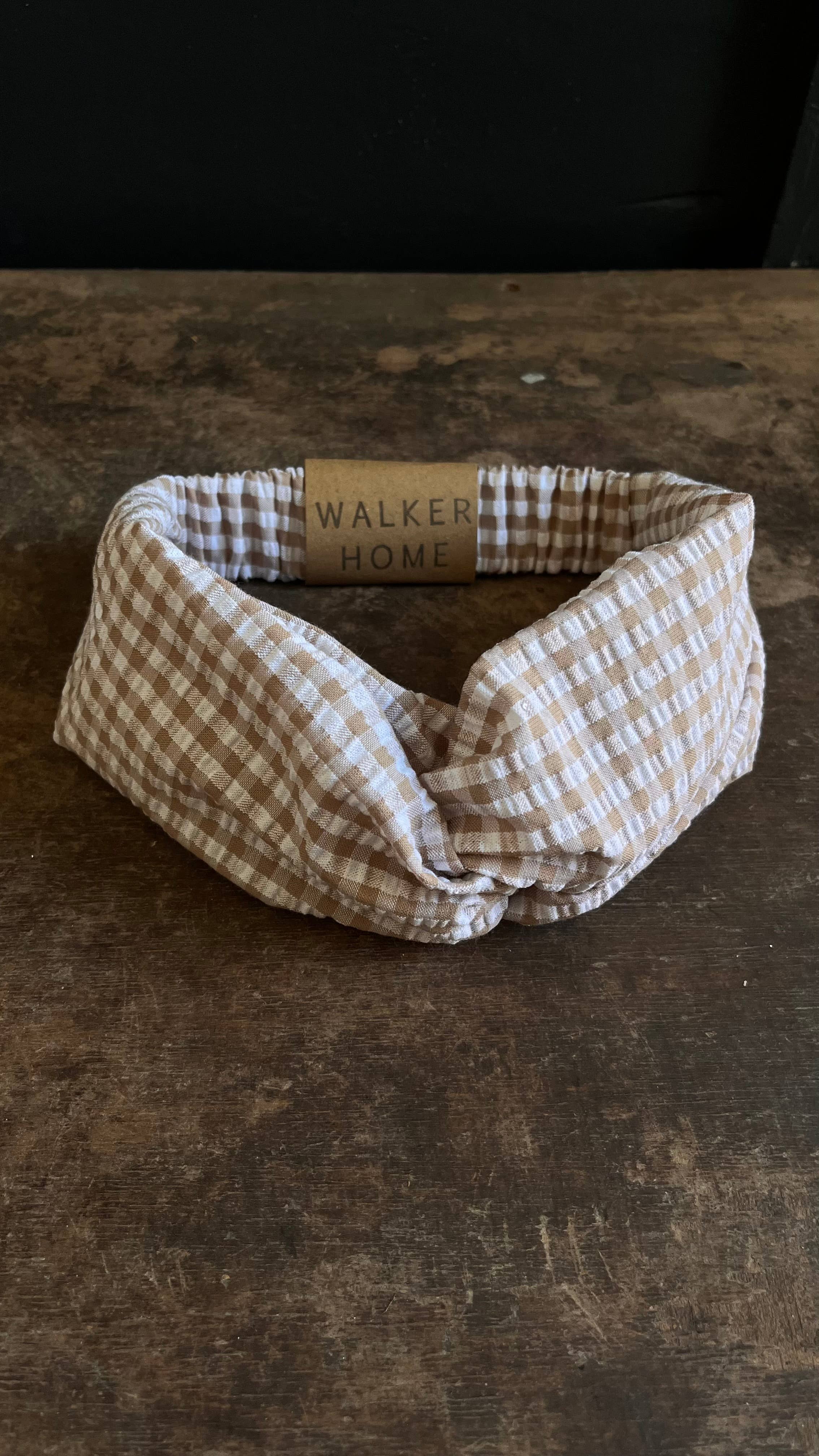 Walker Home - Wholesale Fashion Headband - Women's - Twisted knot headband - Seersucker gingham5