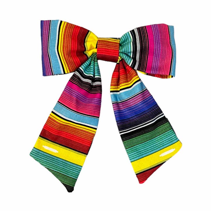Fiesta/Cinco de Mayo Serape Hair Bow for wholesale by BOHEMIAN GEMME