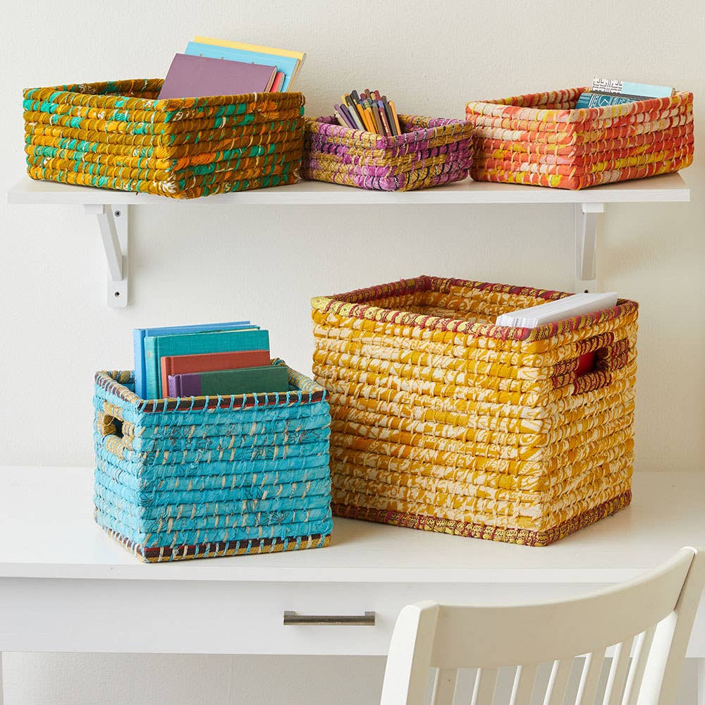 SERRV International - Wholesale Basket - Rectangular Chindi Baskets - Set of 31