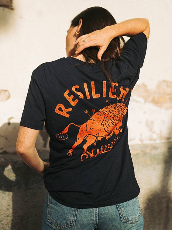 Resilient Spirit T-shirt - Navy for wholesale by Thundernoise