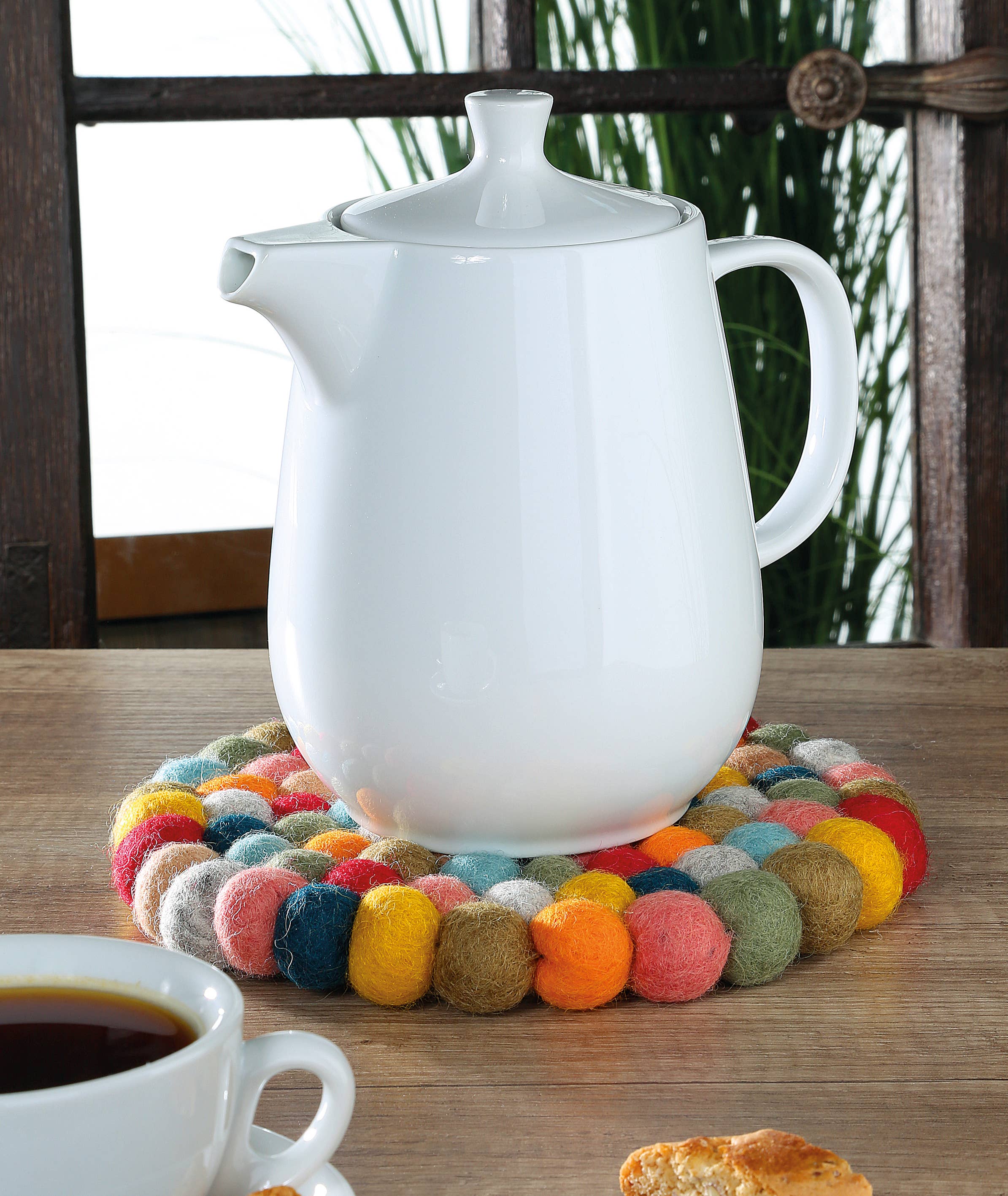 Frieling USA - Wholesale Trivet - Virgin Wool Trivet "Colore", Round, 8" Dia.1