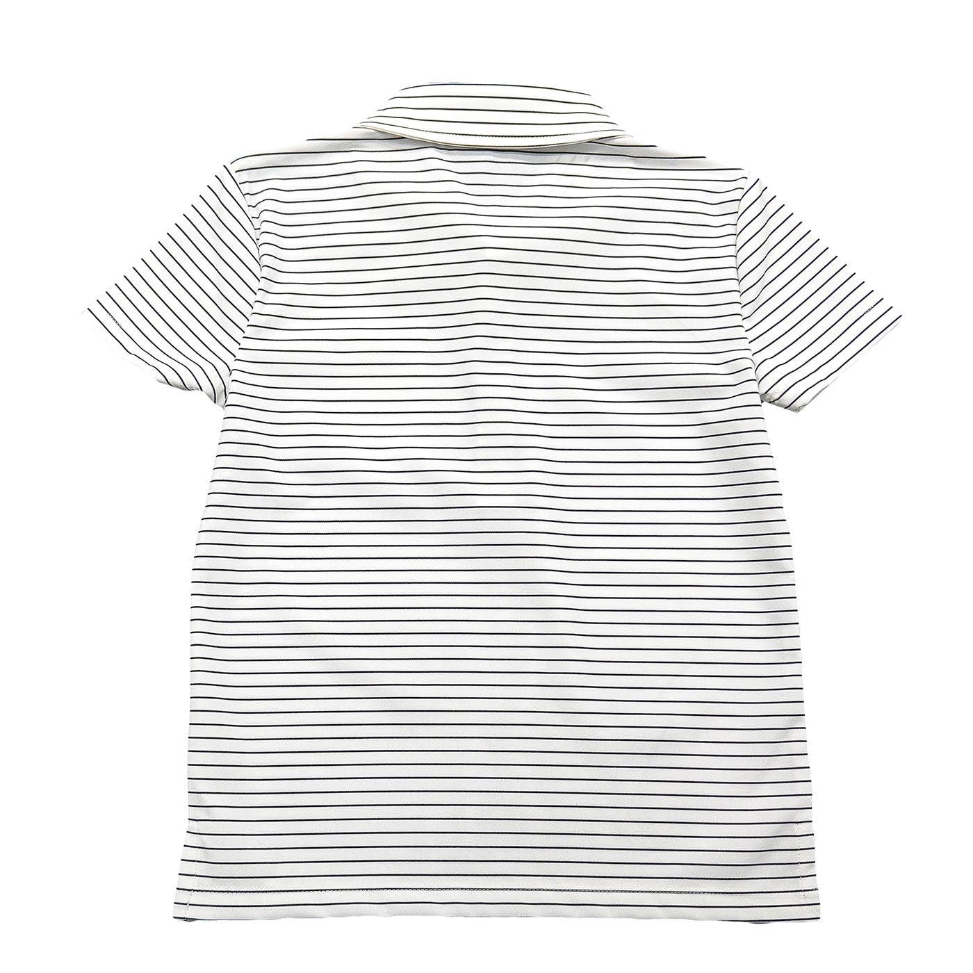 Marco Boys Performance Polo White Stripe for wholesale on Faire3