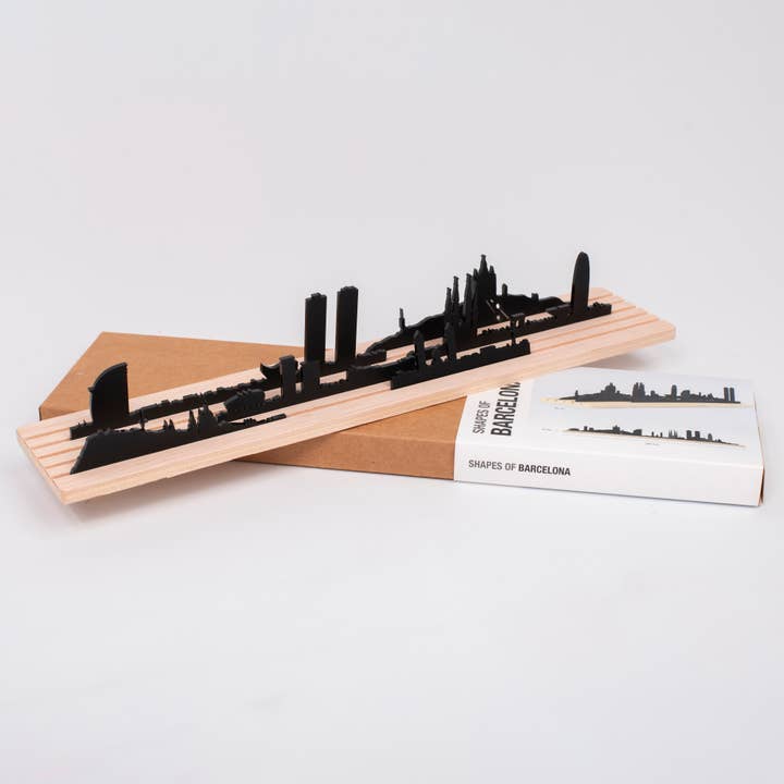 Silhouettes de Barcelone | Silhouette de la ville en 3D pour la vente par Beamalevich