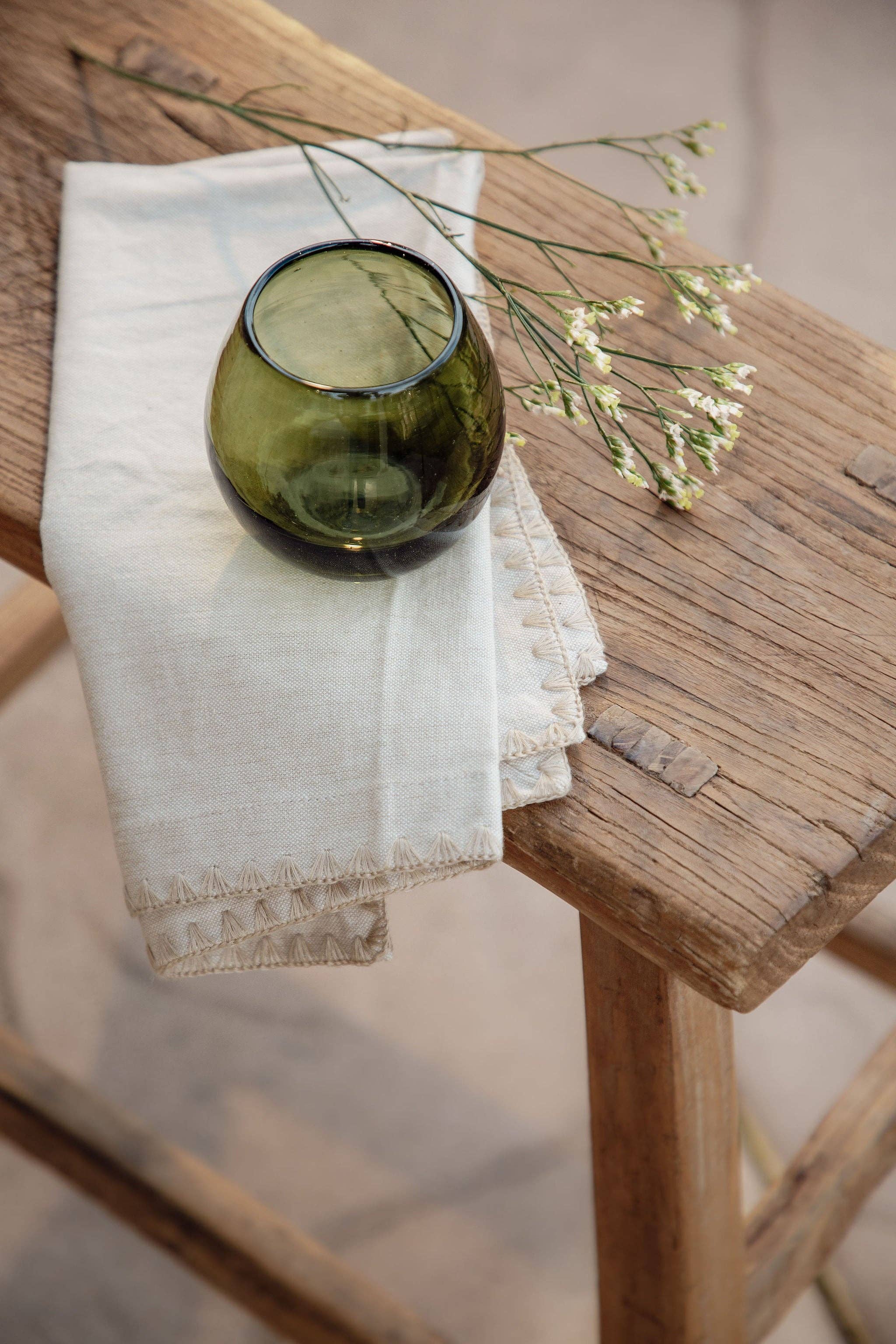 Villa Lua Home - Wholesale Drinkglas/beker - Ronde mondgeblazen glas in olijfgroen1