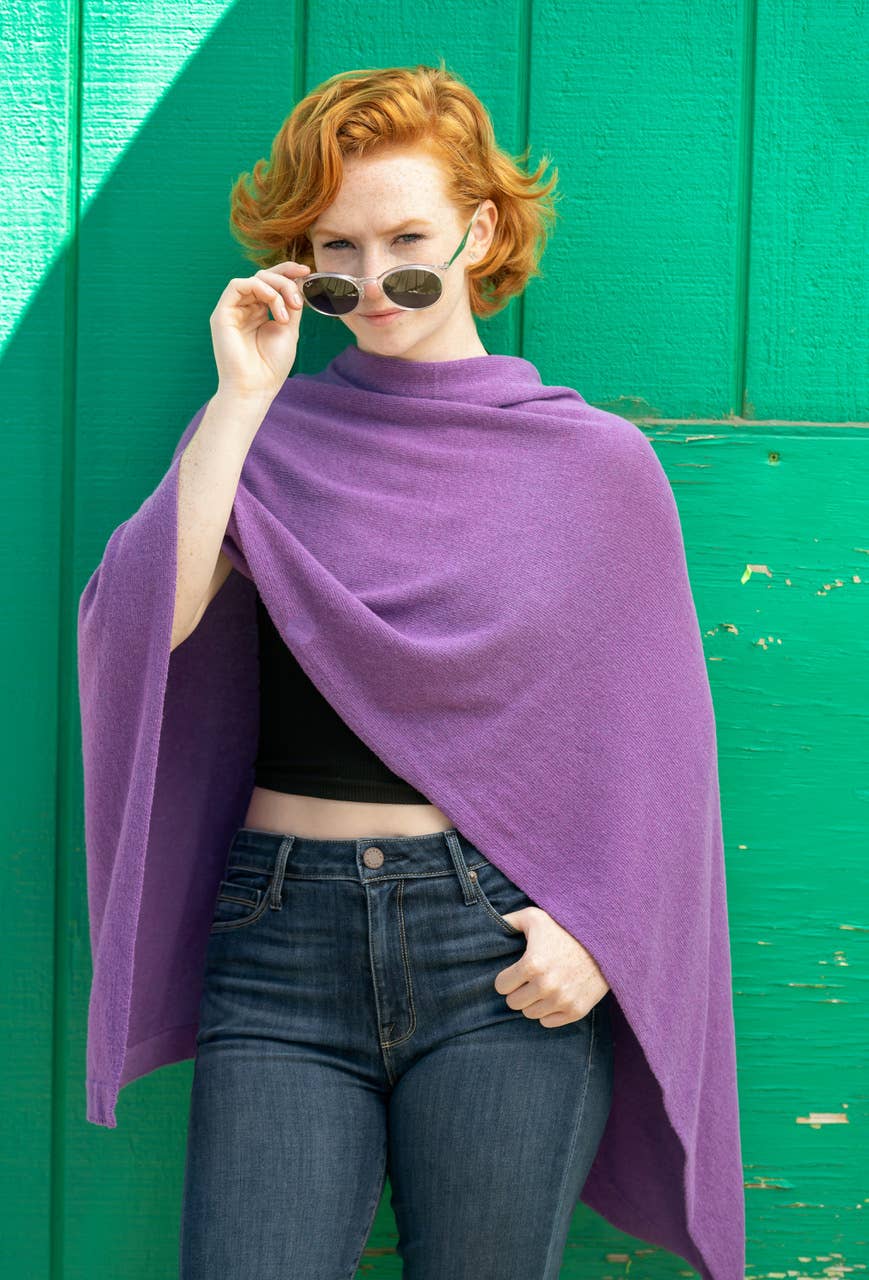 Margolis Pineo Italia - Wholesale Poncho - Women's - ROMA TRAVEL PONCHO - Cashmere-Blend Best Seller59