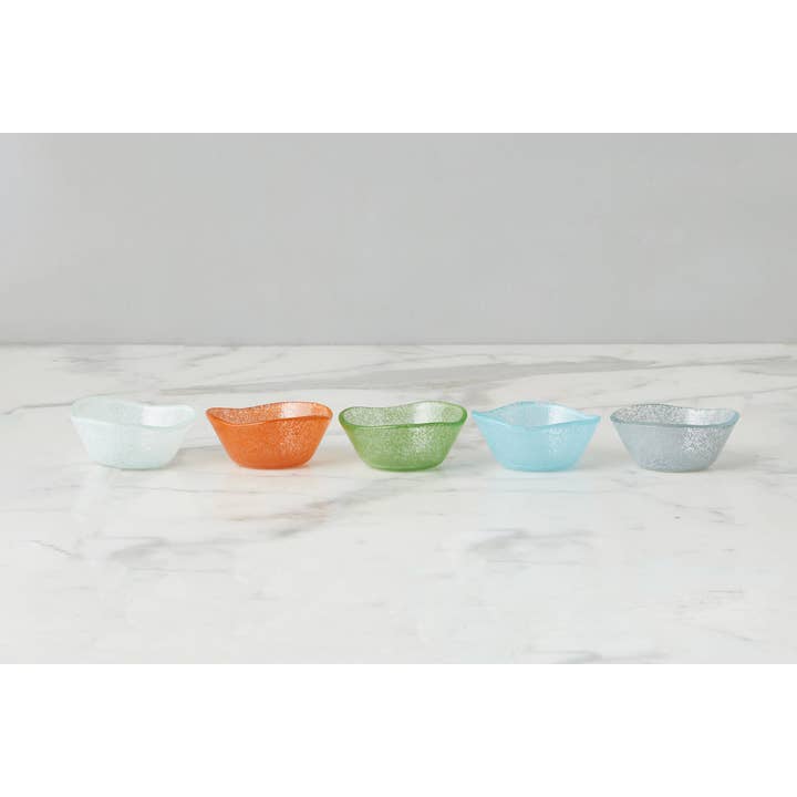 etúHOME - Wholesale Condiment/Dip Bowl - Glass Mini Round Dipping/Condiment Bowl, White