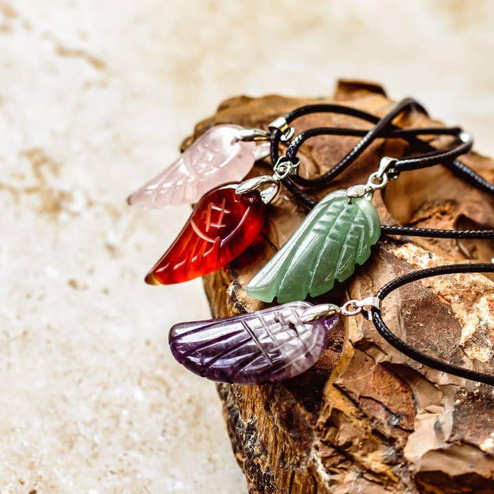 Mindful Living Co. - Wholesale Jewelry - Men's - Crystal Rope Cord Necklaces – 4 Symbolic Shapes1