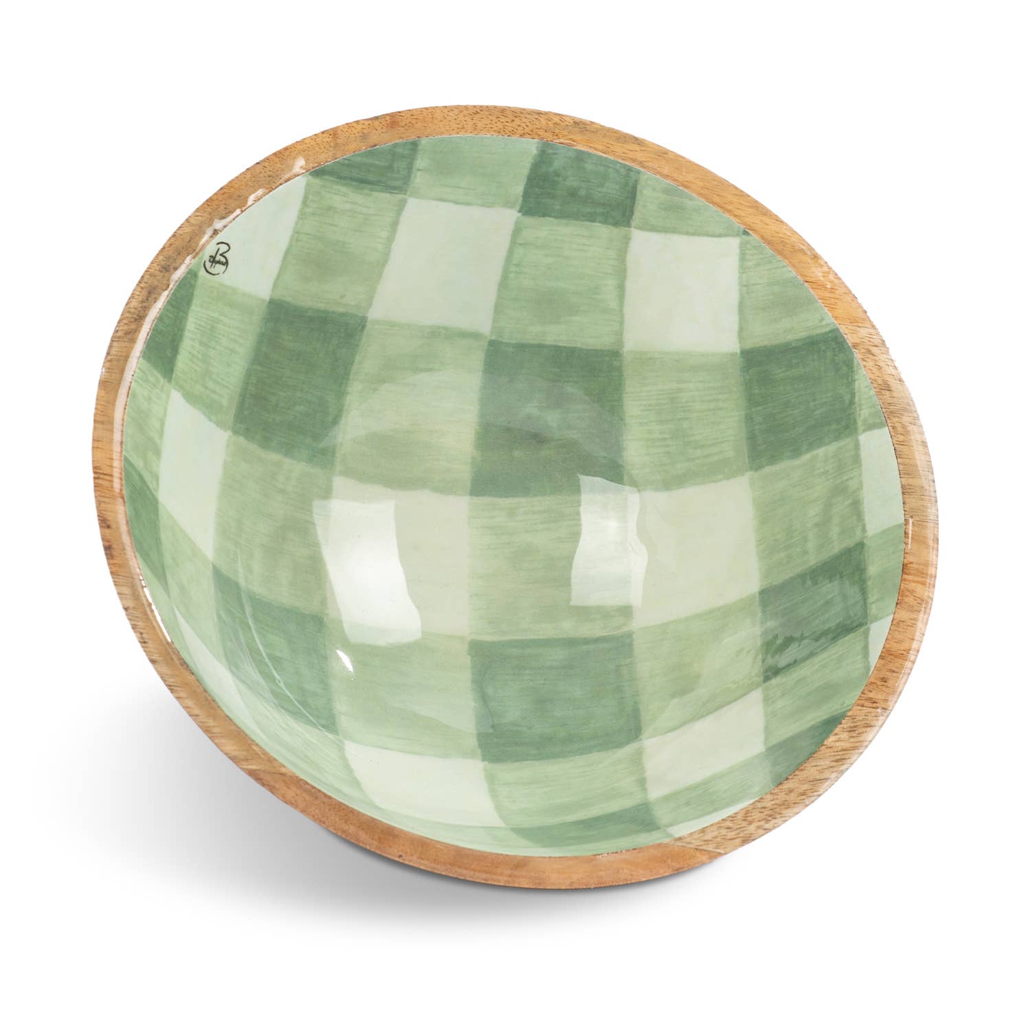 Conimar Promotions - Wholesale Serve Bowl - Limited Edition Plaid Mango Wood Serving Bowl 1