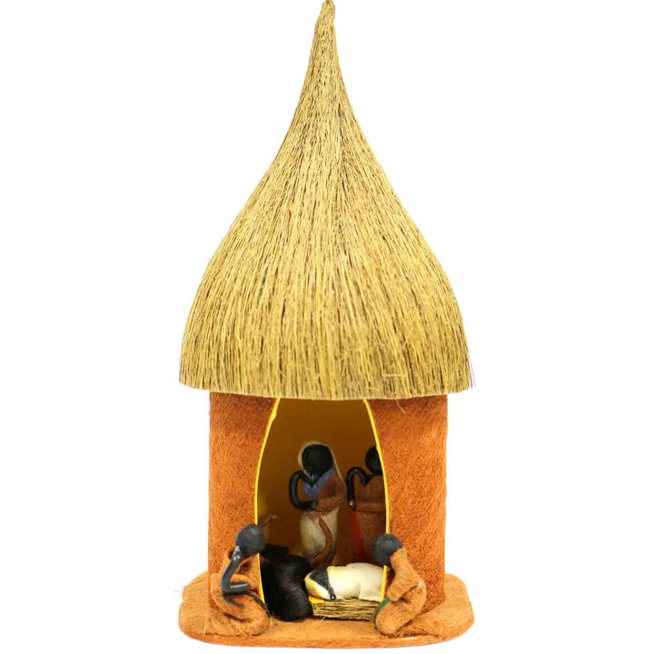 Ornaments 4 Orphans - Wholesale Nativity Scene Decor - Bark Cloth Hut Nativity