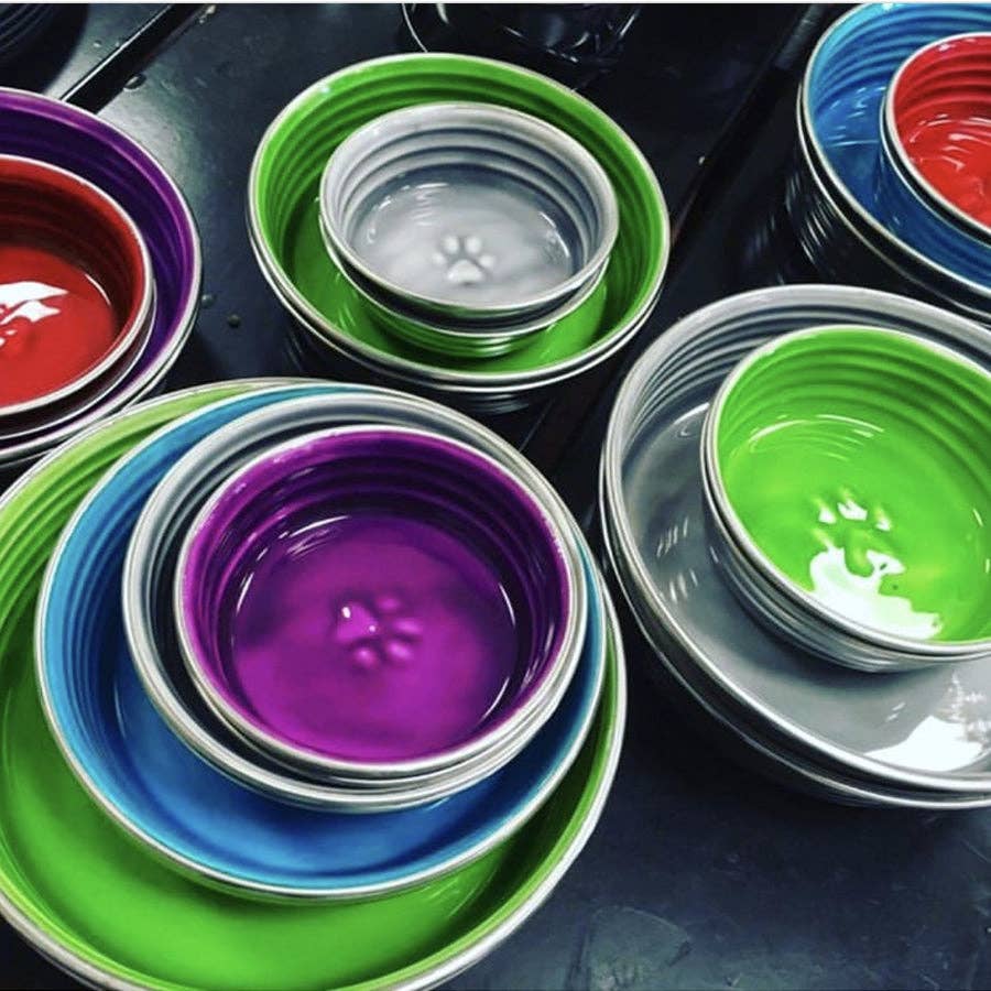 Loving Pets Australia – wholesale Husdjursskål - Katt och hund – Le Bol glaserad interiörskål parisisk grå2