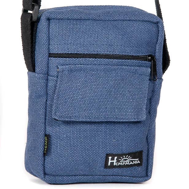 Hempmania - Wholesale Crossbodytas - Uniseks - PUR146-H Mini-veldtas met hennep