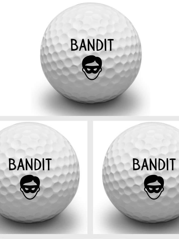 Second Ave Pack of 3 Joke Golf Balls Bandit Gift for wholesale by Second Ave Gift Company