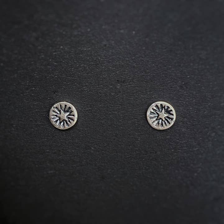 Blue and Blue - Wholesale Stud/Post Earrings - Starburst Studs4