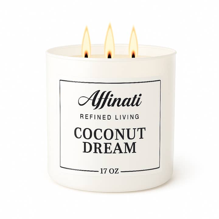 3-Wick Coconut Dream Candle for wholesale by Affinati