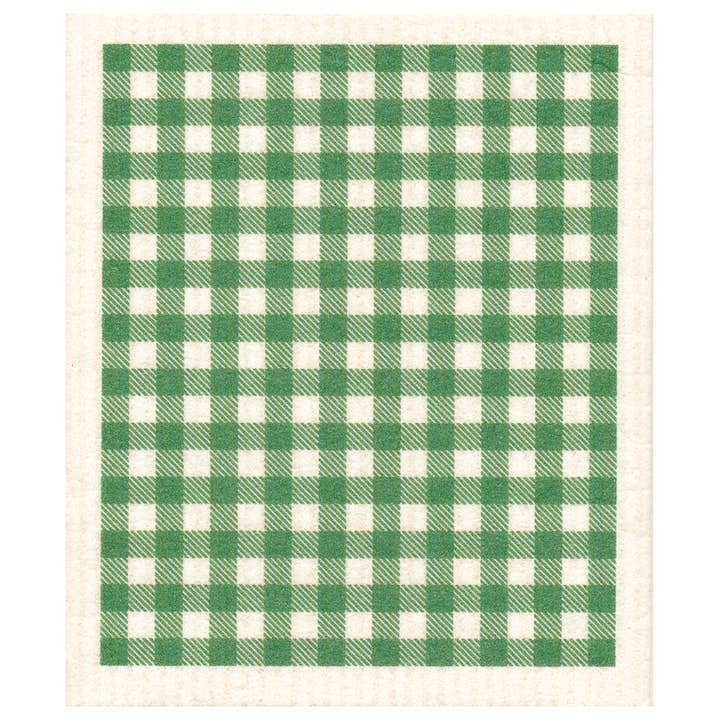 Paño de cocina de cuadros vichy verde para venta al por mayor de More Joy Home