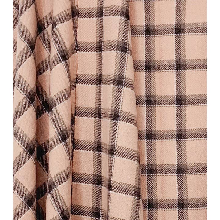 JC Sunny Fashion - Wholesale Wrap - Women's - 6 Colors--Softer Than Cashmere Plaid Blanket Wrap9