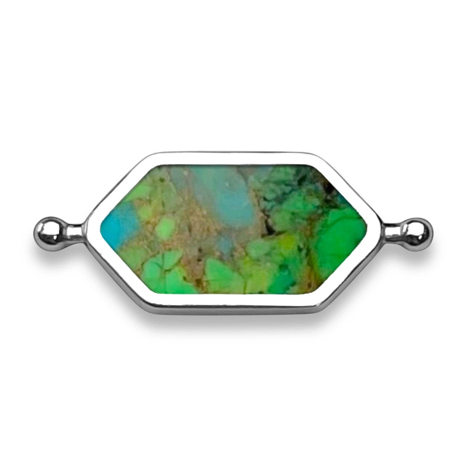 CONQUERing - Wholesale Cocktail/Statement Ring - "Water Lily Pond" Mosaic Stone Element1