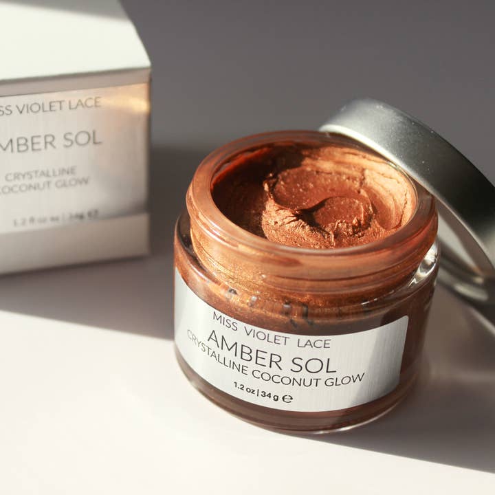 Miss Violet Lace LLC - Wholesale Body Cream/Lotion - Natural Bronzer Body Shimmer · Sparkle Lotion // Amber Sol