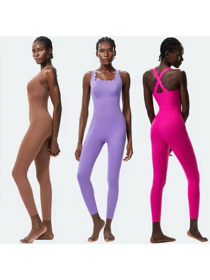 Belsize Activewear – wholesale Unitard – Women′s – Scallop jumpsuit 13