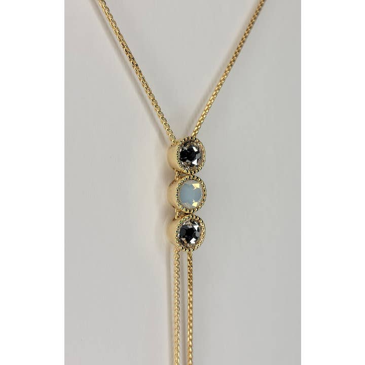 BETTYOH INC - Wholesale Y-Neck/Lariat Necklace - Slide Necklace - Swarovski Elements3