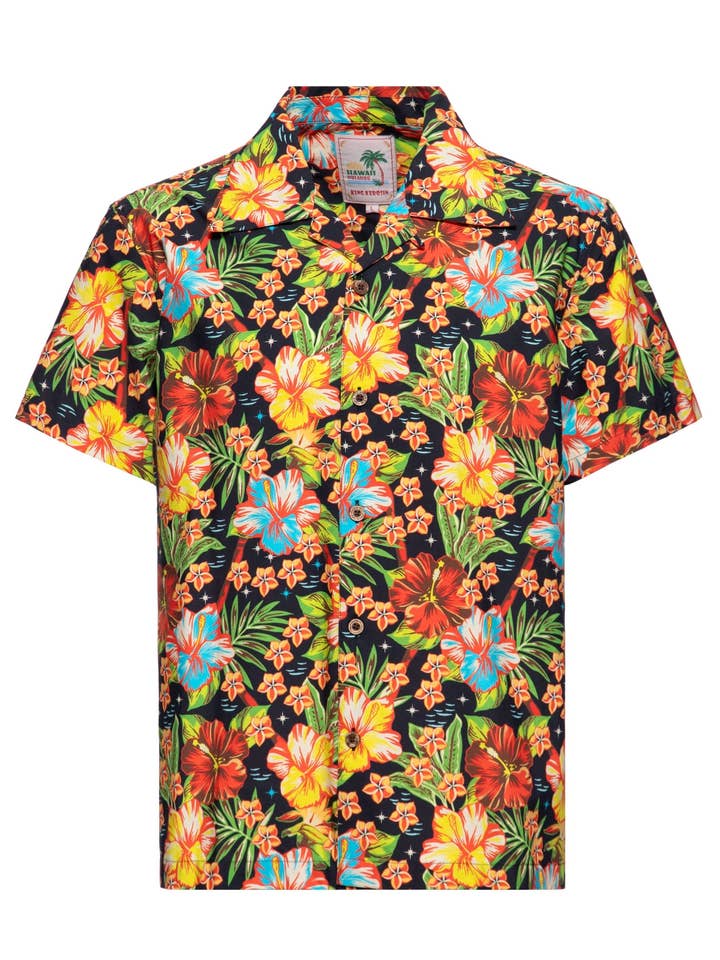 Hawaii overhemd "Hula Girl" van KING KEROSIN voor wholesale door KING KEROSIN