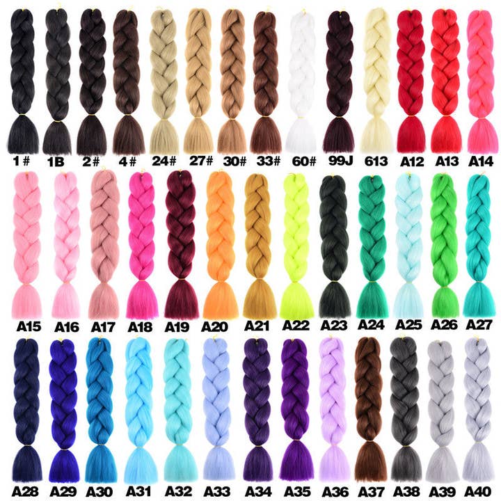 Tangled Hair Care - Wholesale Hair Extensions - Synthetic Braiding Hair - Purple Ombre