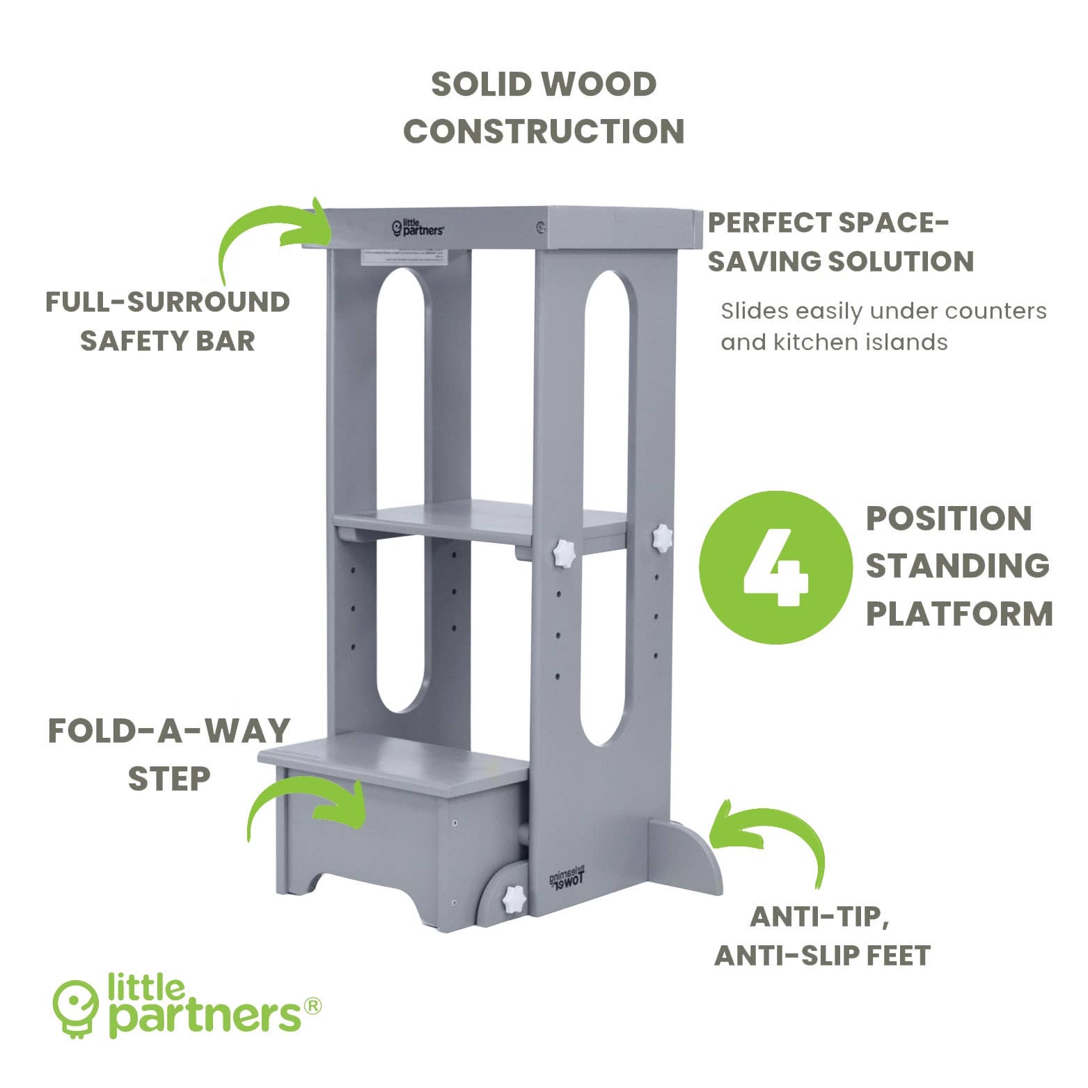 Little Partners - Wholesale Wood Toy - Kids - Explore 'N Store® Learning Tower® Toddler Tower13