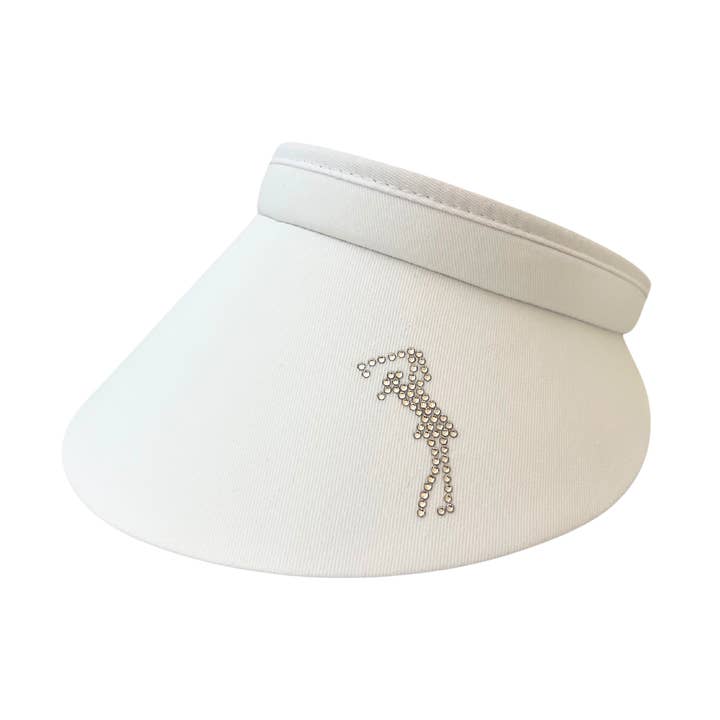 Brigitte Clip On Visor with Golf Girl for wholesale by dolly mama designs, inc