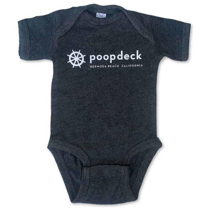 Sol Baby Poopdeck Hermosa Beach Vintage Smoke Black Body Bébé pour la vente par Sol Baby