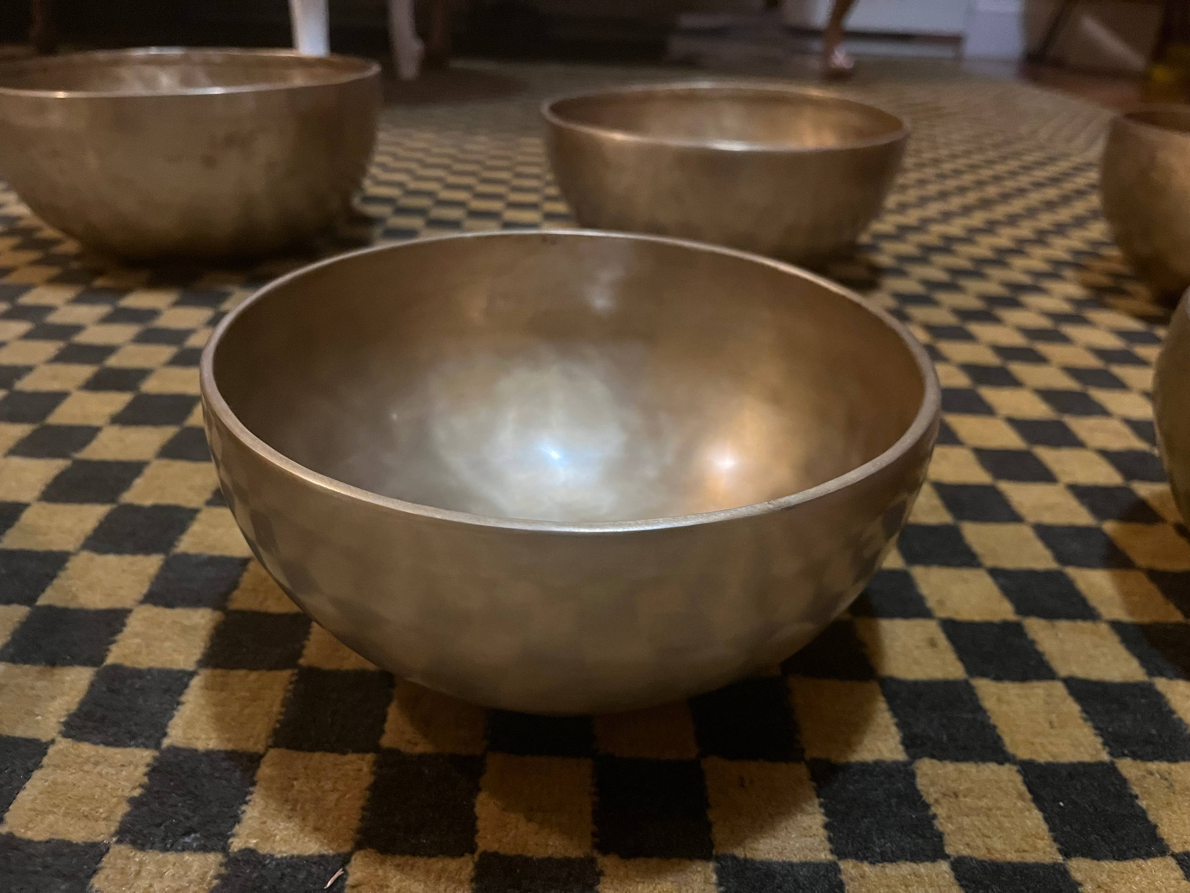 Heritage good Nepal - Wholesale Meditatie benodigdheden - Professioneel gestemde handgesmede klankschaal set van zeven5