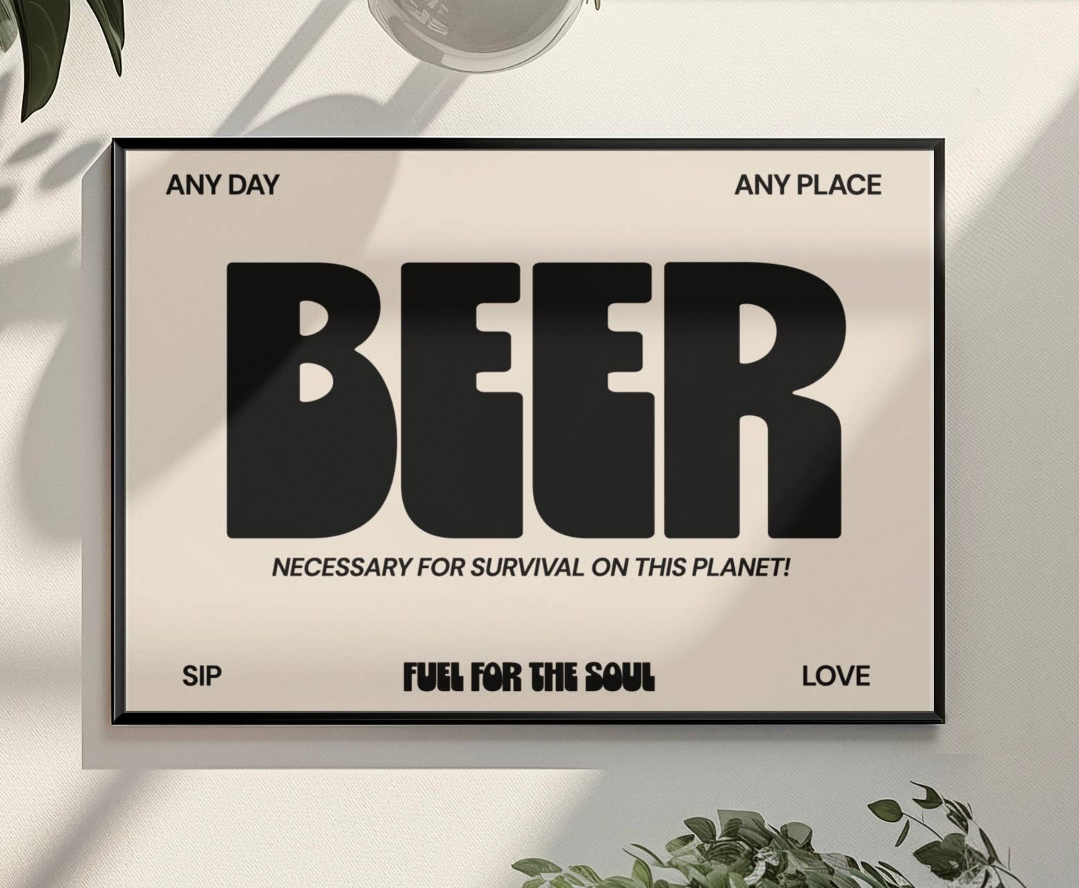 Blue Iris Designs Co – wholesale Art print – Beer Typography print0