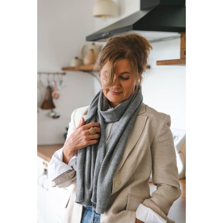 Heirloom Cashmere Australia – wholesale Halsduk - Dam – Meja Everyday Cashmere Scarf - Ash