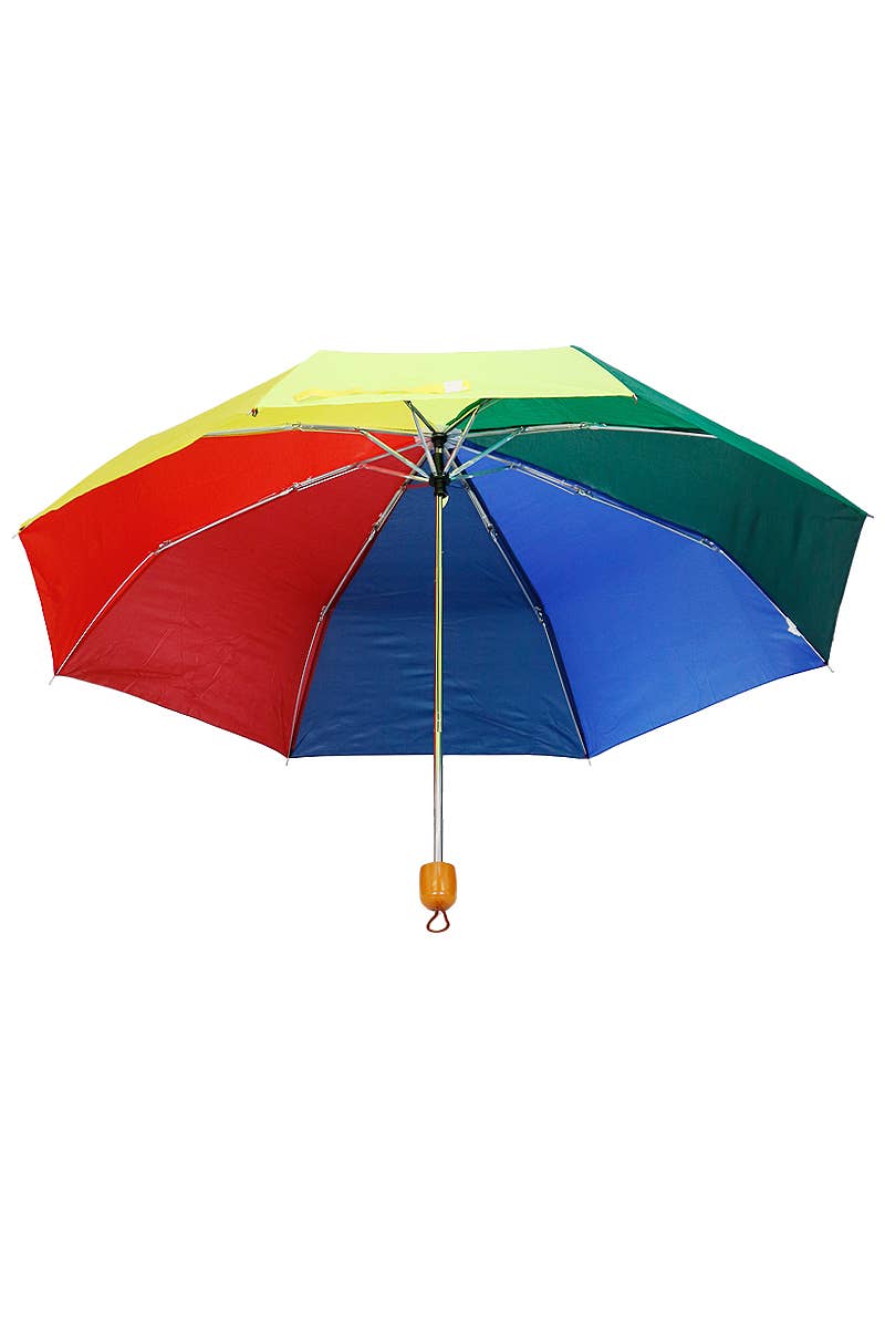 Cap Zone - Wholesale Paraplu - Uniseks - Rainbow compacte paraplu met 8 panelen, handmatig opklapbaar2