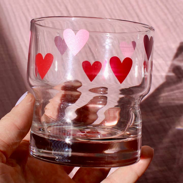 ”Jag är älskad” Positiv bekräftelse Kort juiceglas för wholesale av Metaphysical Marvels