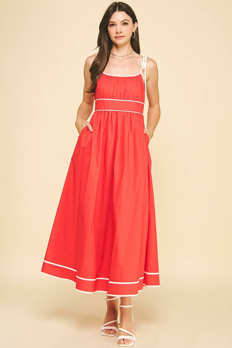 PINCH - Wholesale Dress - Women's - CONTRAST STRAP MAXI DRESS - 5828D21